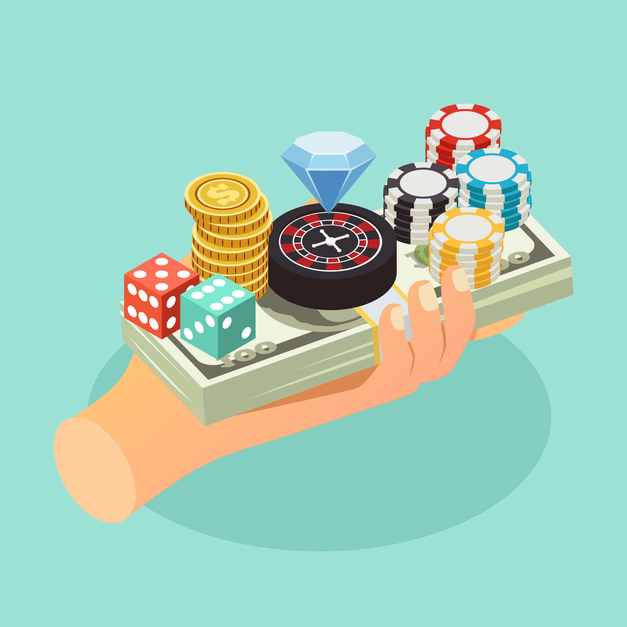 Online casino account security illustration