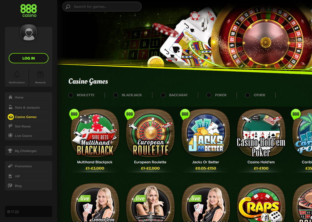Connexion intense casino