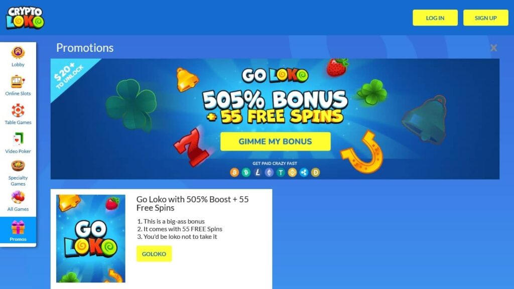 no deposit casino bonus list