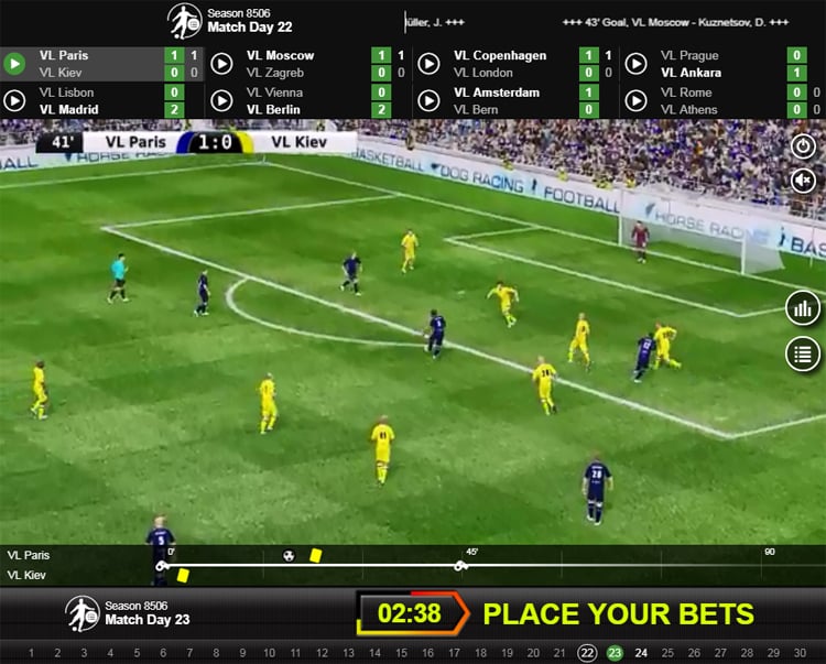 in play betting